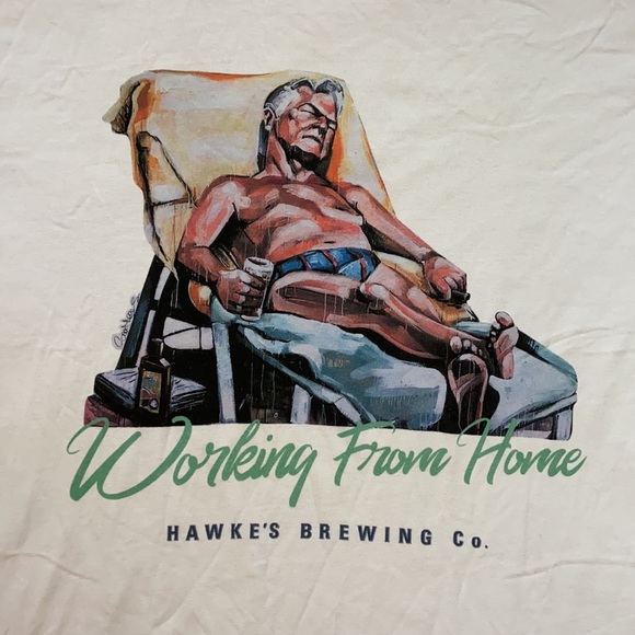 🍺 Bob Hawke Brewing “Working From Home” Lockdown / Quarantine Funny T-Shirt 🍺 - Picture 3 of 6
